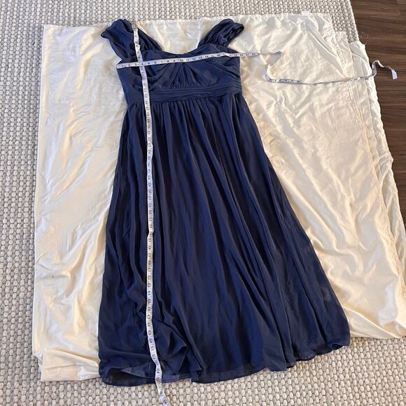 Birdy Grey Blue Chiffon Bridesmaid Dress Wmns XXL Wedding Guest Formal - Picture 15 of 15